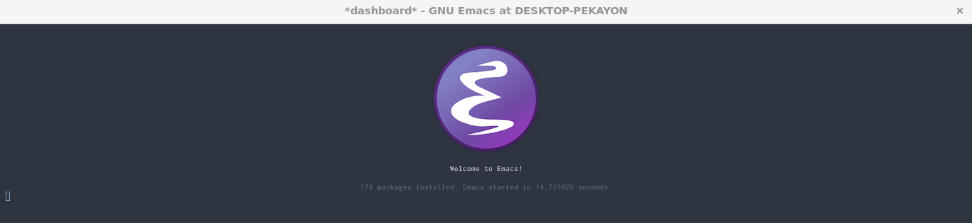 Figure 1: Emacs WSL